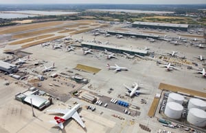 Aerial of Heathrow Airport, Which Uses WinCan VX Software