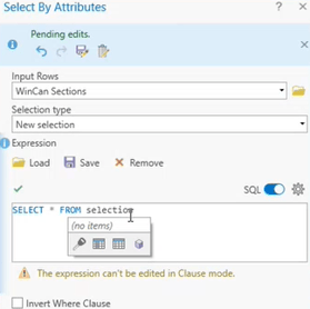 WinCan GIS Queries SQL