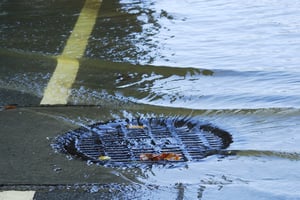 Flooded Sewer Manhole