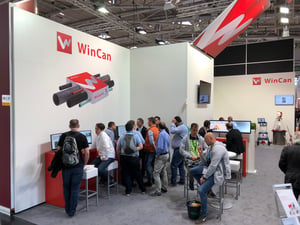 Crowd at WinCan's booth at IFAT 2018